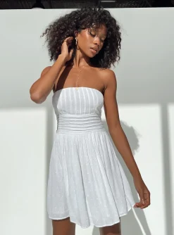 Princess Polly Silva Strapless Mini Dress White Best