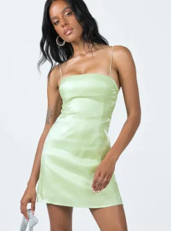 Princess Polly Simmons Mini Dress  Green Shop