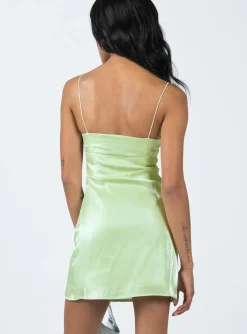Princess Polly Simmons Mini Dress Green Shop