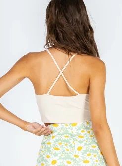 Princess Polly Sin City Crop Top Beige Online