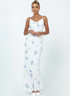 Princess Polly Sing Along Maxi Dress/ Blue White Online