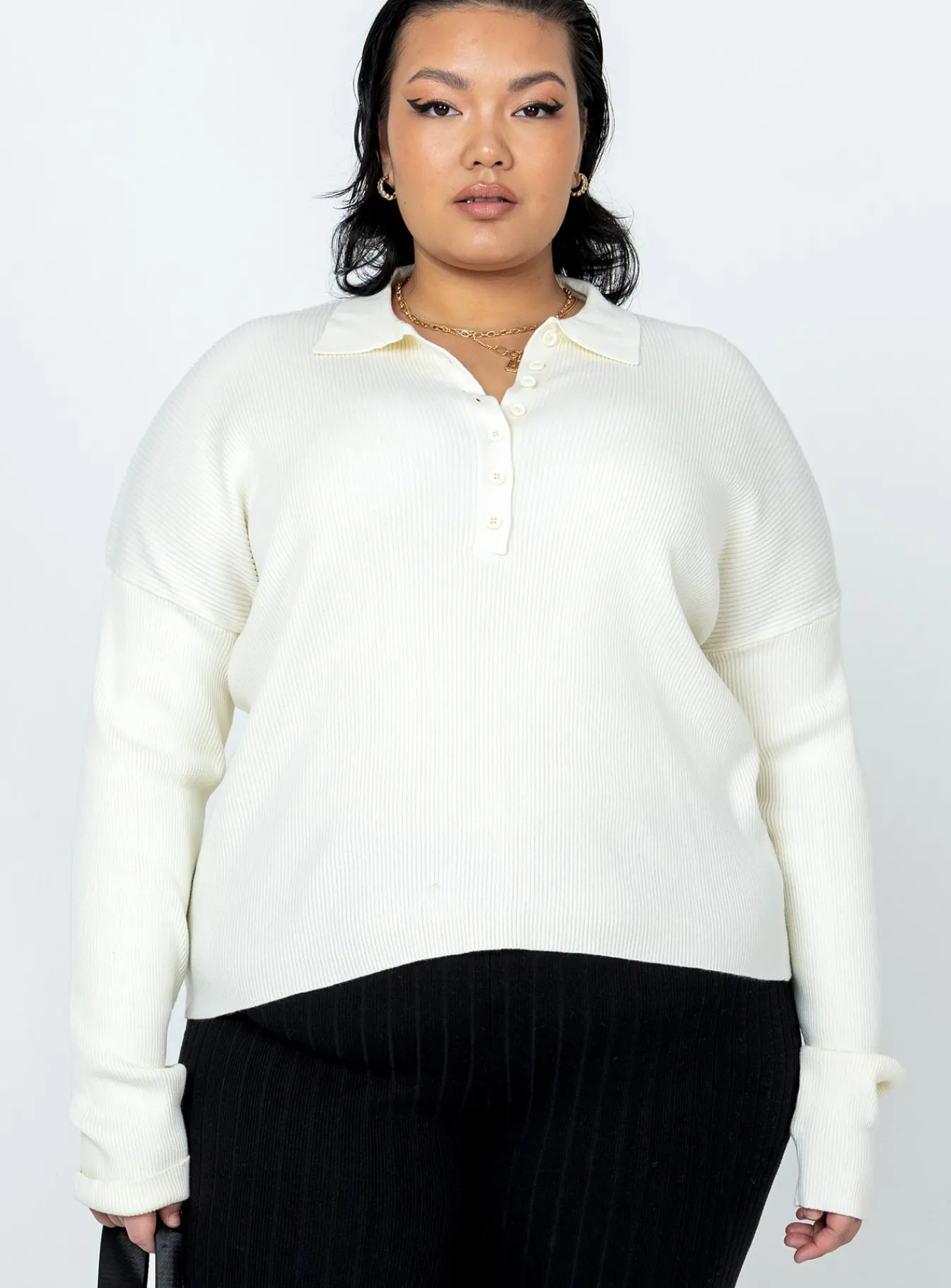 Princess Polly Siobhan Jumpercurve Cream Best