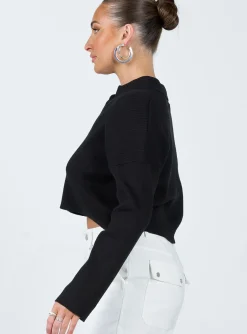 Princess Polly Siobhan Sweater  Black Cheap