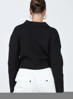 Princess Polly Siobhan Sweater  Black Cheap