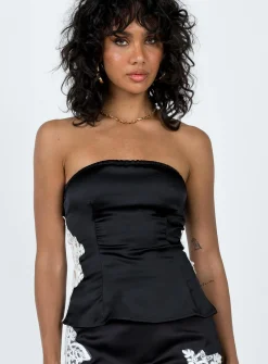 Princess Polly Sittella Tube Top  Black Hot