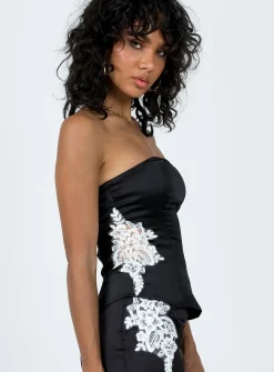 Princess Polly Sittella Tube Top Black Hot
