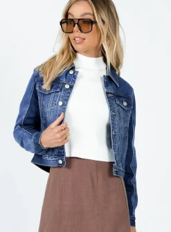 Princess Polly Skinnerjacket   Denim Cheap