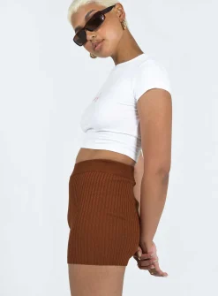 Princess Polly Skylar Bike Shorts  Brown Best Sale