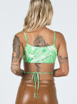 Princess Polly Slater Top  Green Best Sale