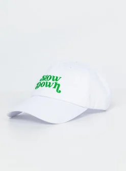 Princess Polly Slow Down Dad Cap  White Online