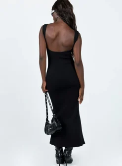 Princess Polly Smythe Maxi Dress Black Fashion