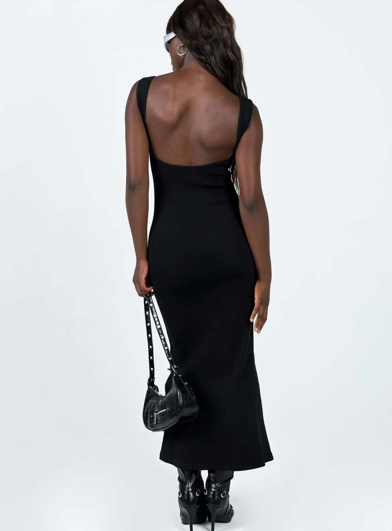 Princess Polly Smythe Maxi Dress Black Fashion