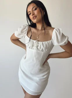 Princess Polly Snowdrop Mini Dress White Best Sale