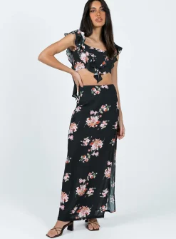 Princess Polly So Romantic Maxi Skirt  Multi Clearance