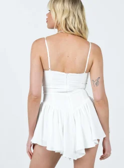 Princess Polly Solace Mini Dress  White Cheap