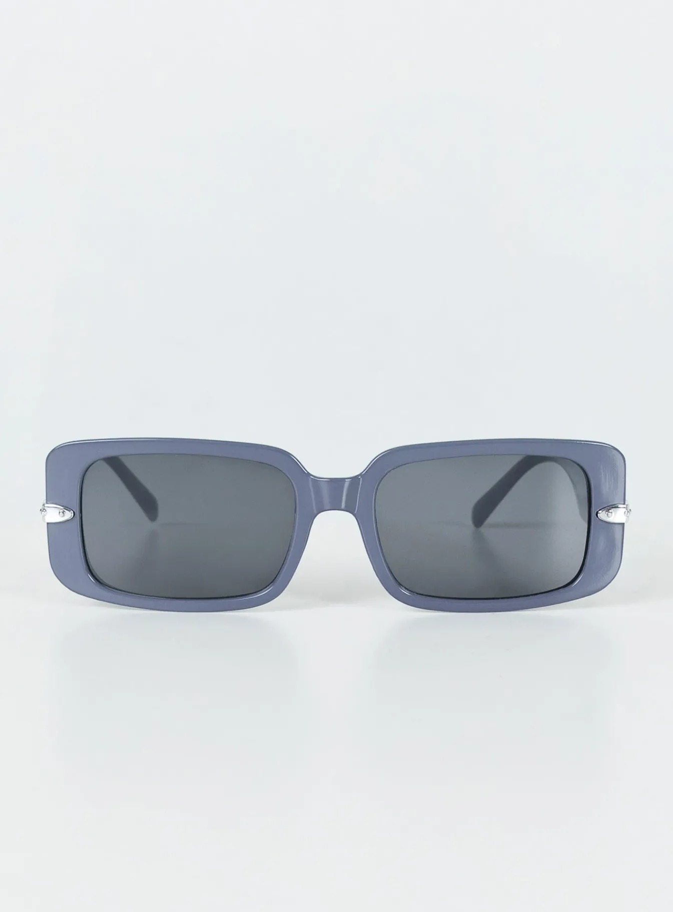 Princess Polly Solano Sunglasses Slate Grey / Silver Slate / Silver New