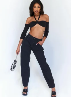 Princess Polly Soleil Long Sleeve Top Black Shop