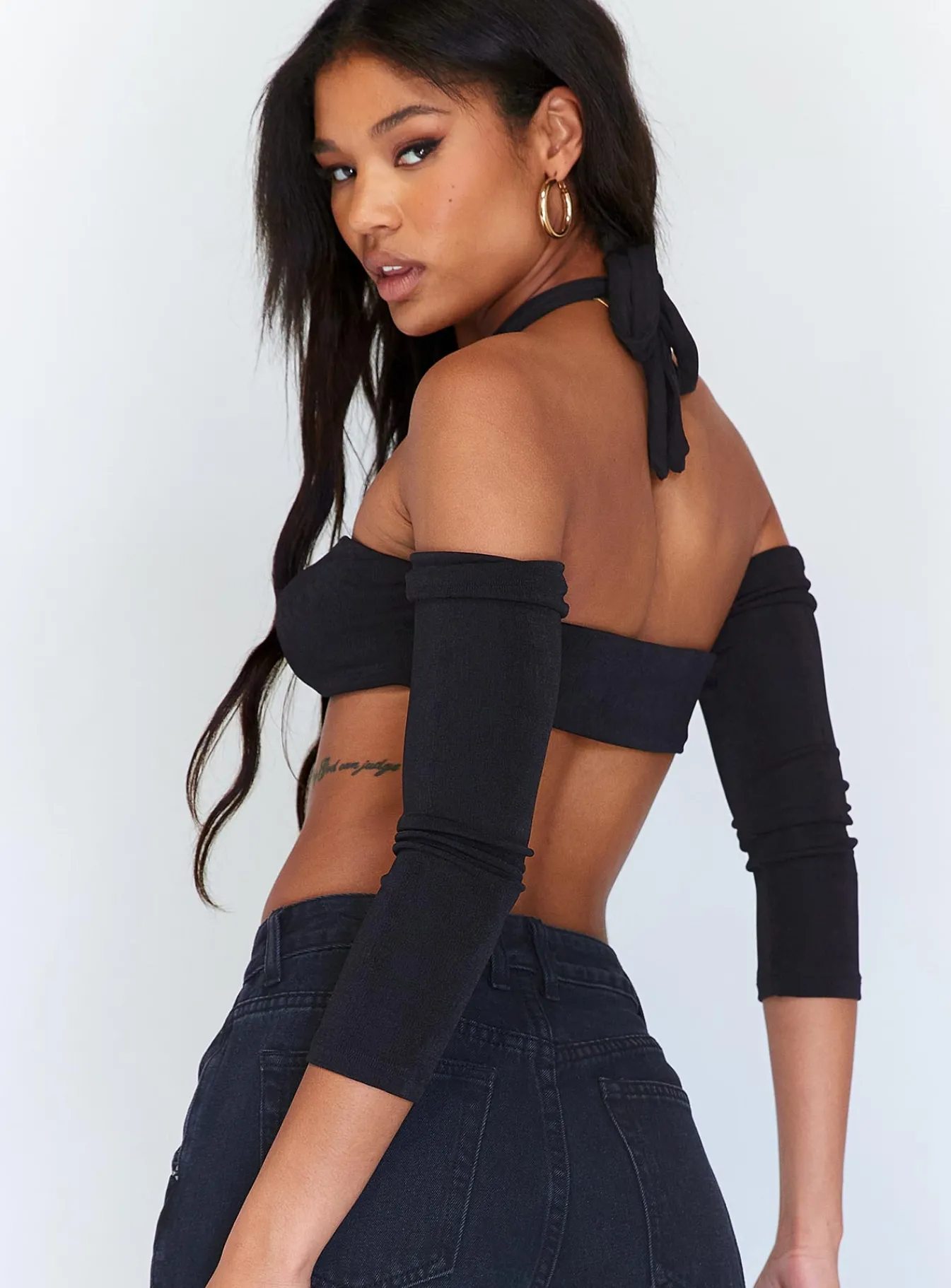 Princess Polly Soleil Long Sleeve Top Black Shop