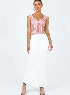 Princess Polly Some Like It Hot Lace Corset Pink Cheap