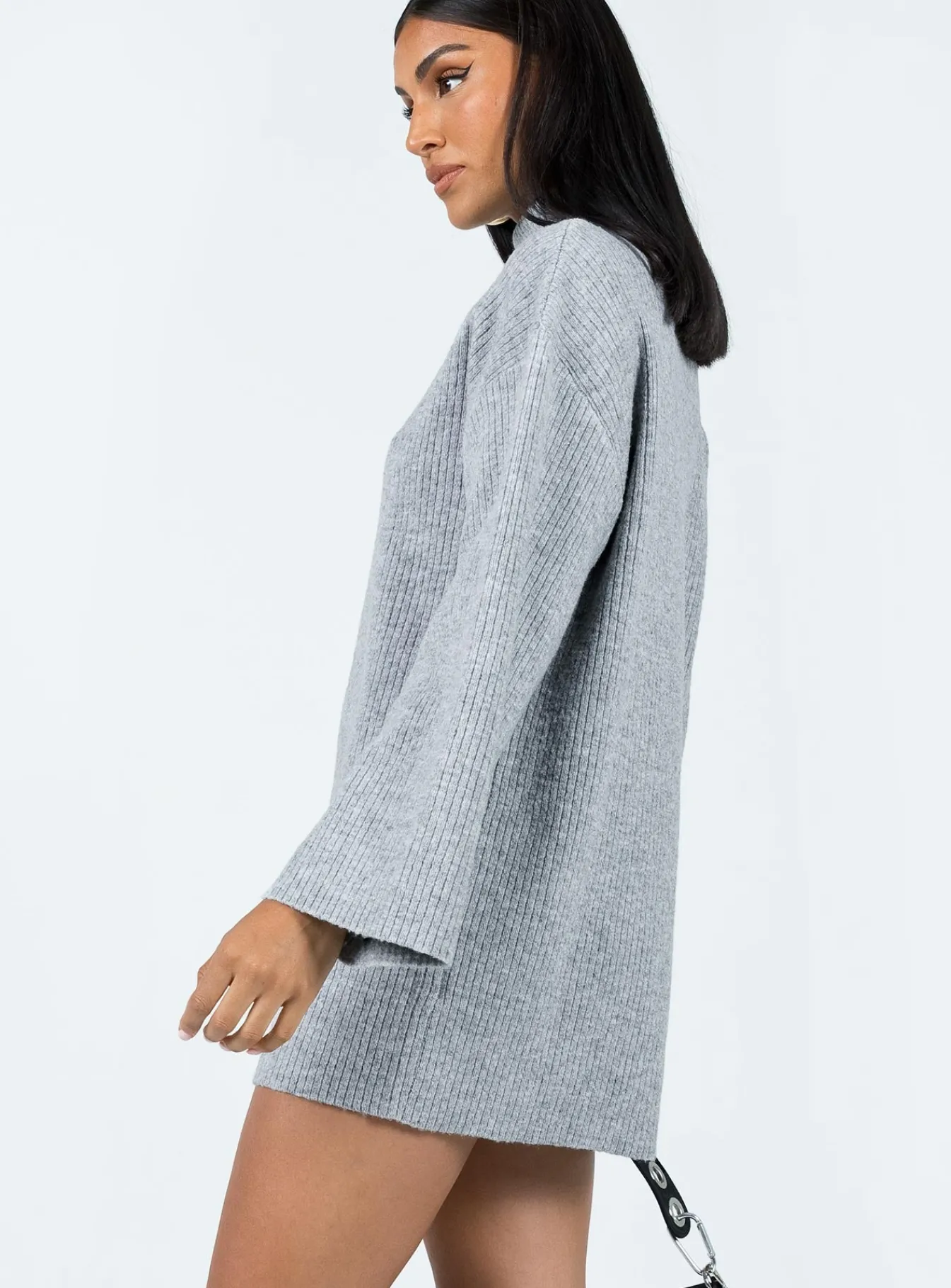 Princess Polly Sonelle Knit Mini Dress Grey Store