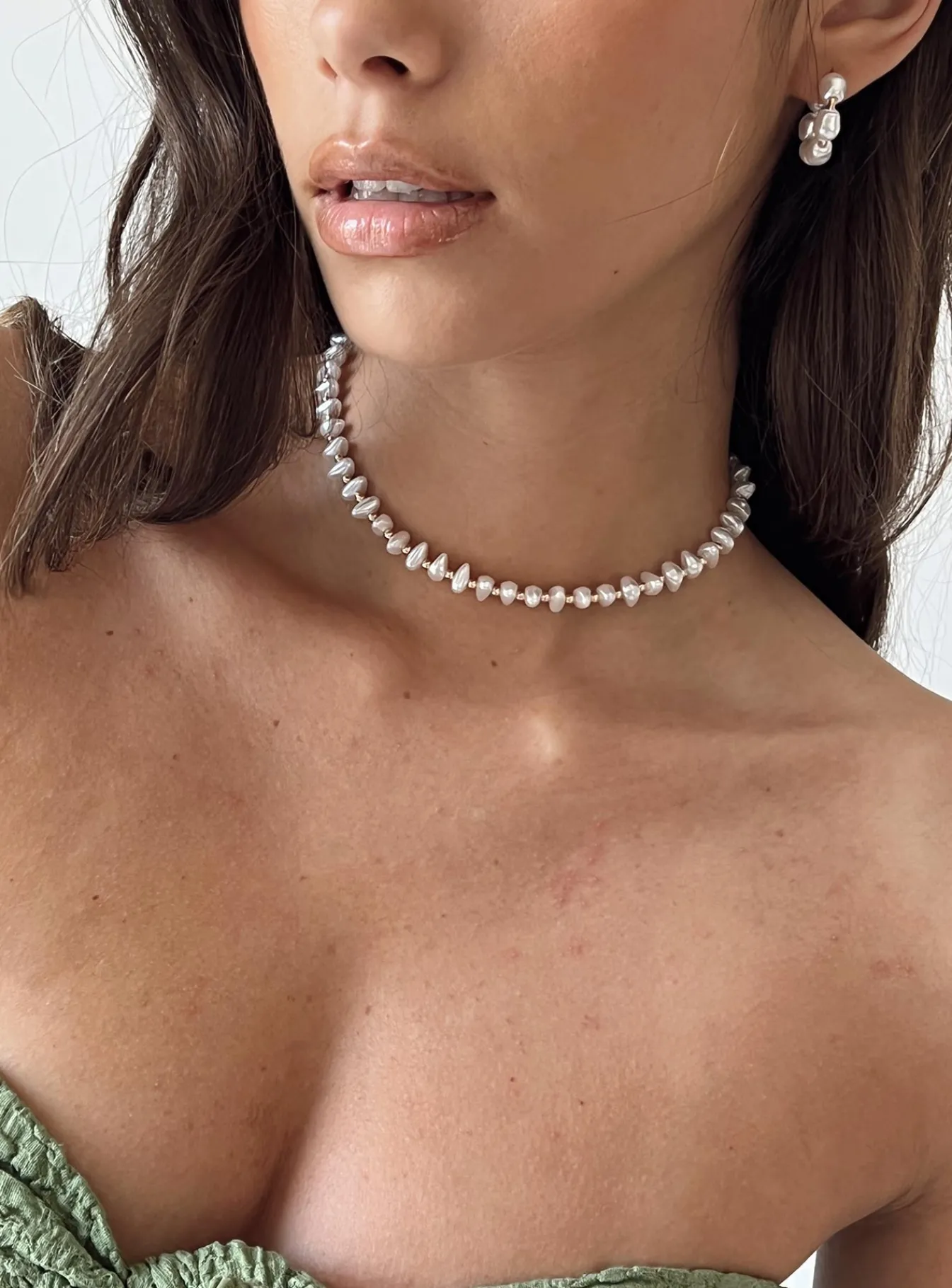 Princess Polly Sookie Pearl Necklace White Best Sale