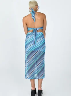 Princess Polly Sorella Maxi Skirt Blue Cheap