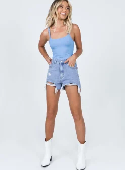 Princess Polly Sorella Mid Washshorts   Denim Best Sale