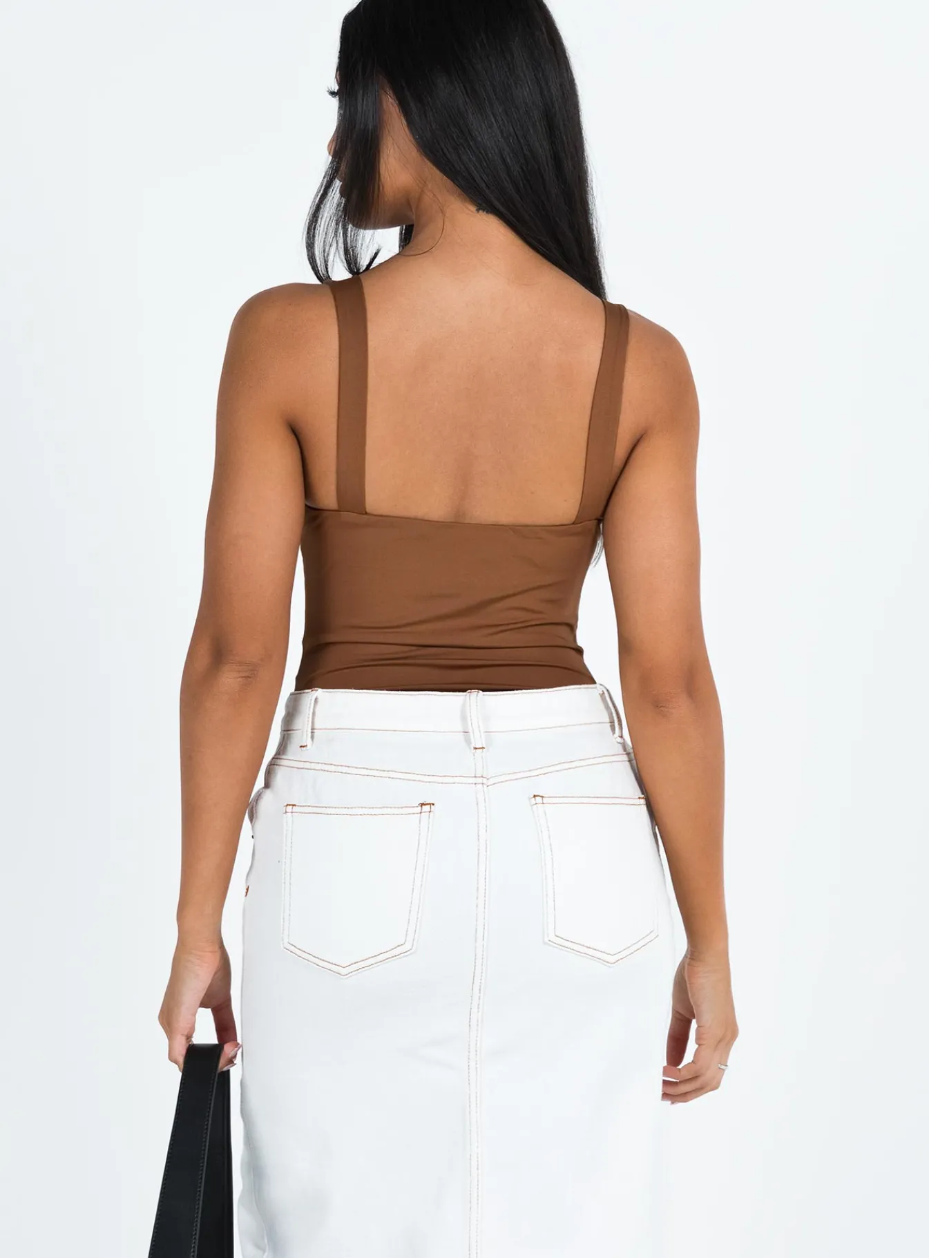 Princess Polly Sosie Bodysuit Brown Cheap