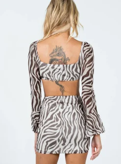 Princess Polly Soul Sister Set Zebra Hot