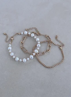 Princess Polly Sparks Fly Bracelet Pack  Gold New