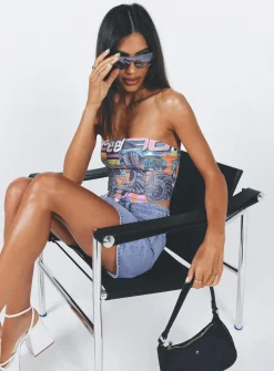 Princess Polly Speed Racer Top  Multi Sale
