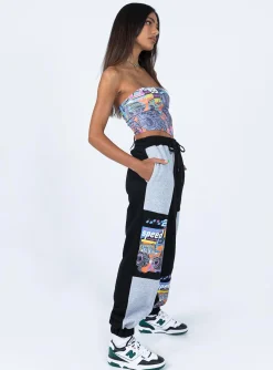 Princess Polly Speedway Trackpants  Multi Cheap