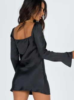 Princess Polly Star Power Mini Dress  Black New