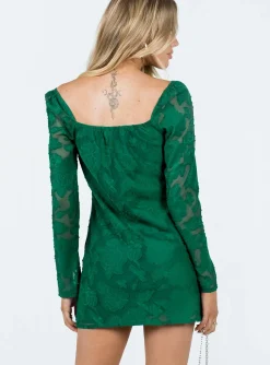 Princess Polly Star Power Mini Dress Forest Green Online