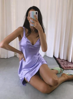 Princess Polly Star Shining Mini Dress Purple Cheap