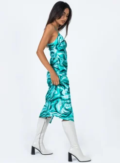 Princess Polly Stargazing Midi Dress Green Online