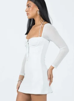 Princess Polly Stassie Mini Dress  White Flash Sale