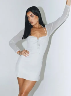 Princess Polly Stassie Mini Dress  White Flash Sale