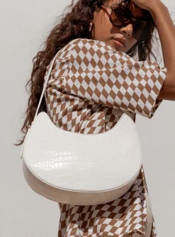 Princess Polly State Of Mind Bagcroc Eco White Shop
