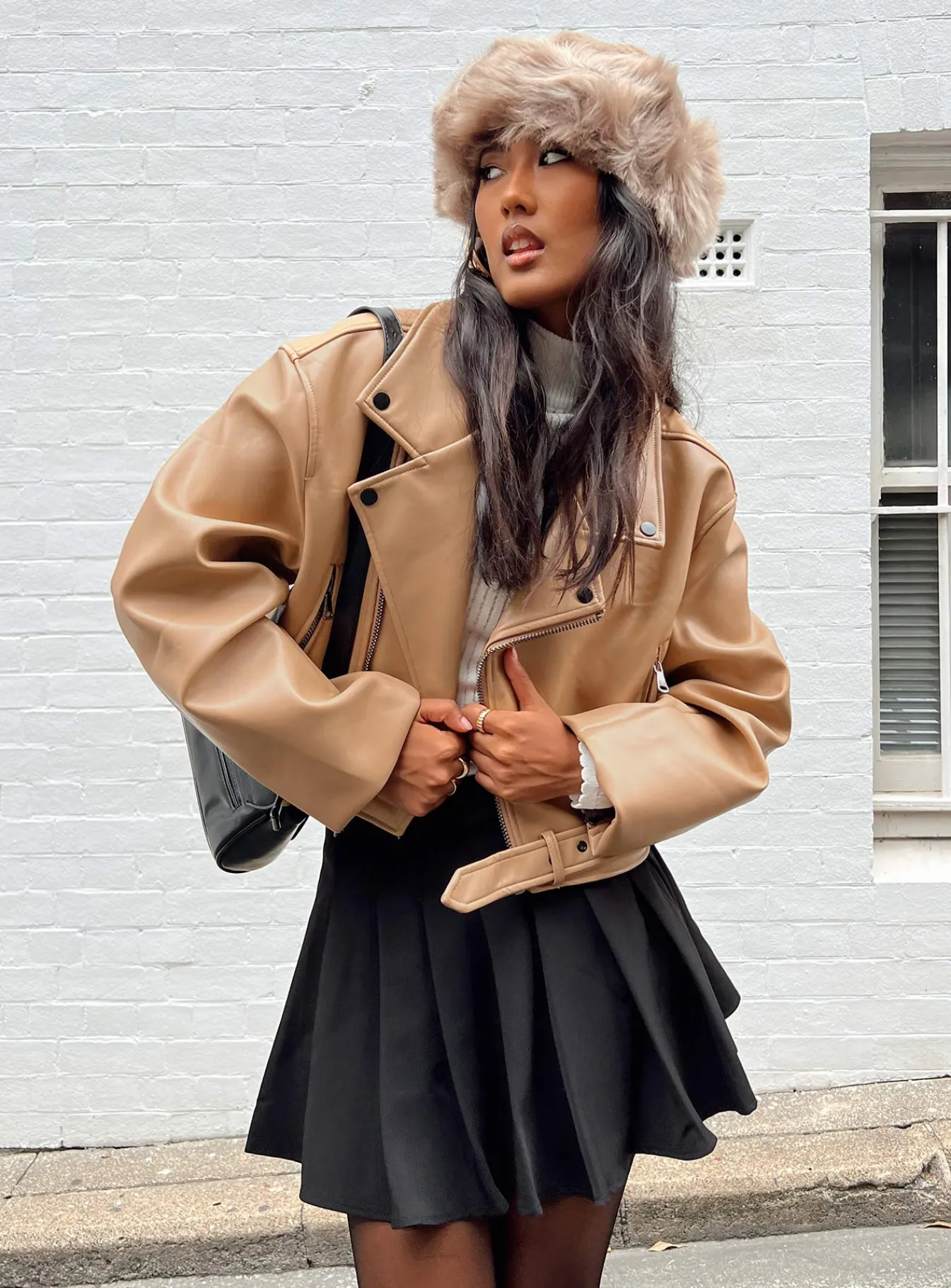Princess Polly Staten Island Jacket Beige New