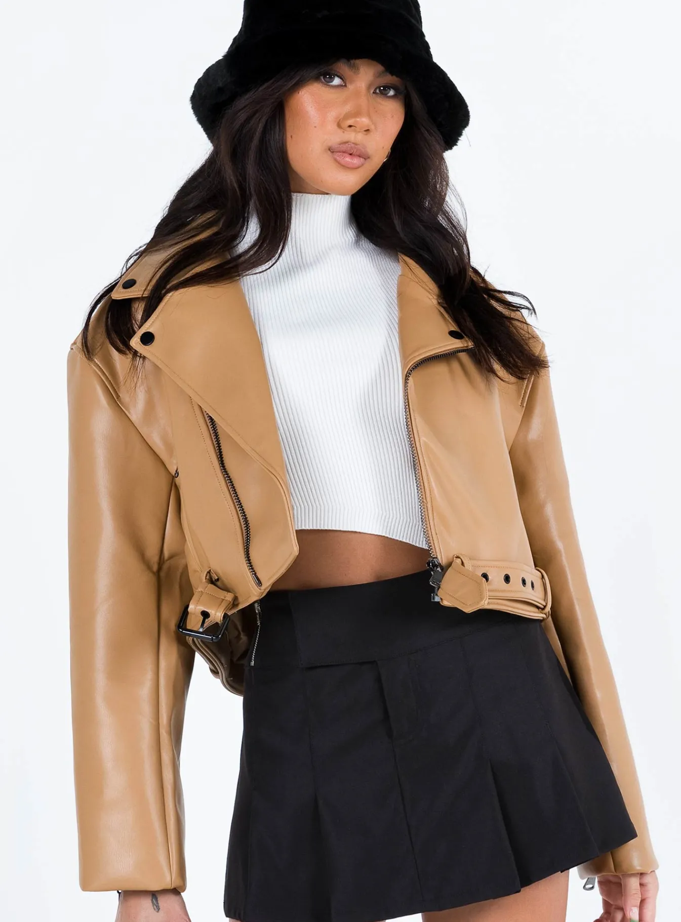 Princess Polly Staten Island Jacket Beige New