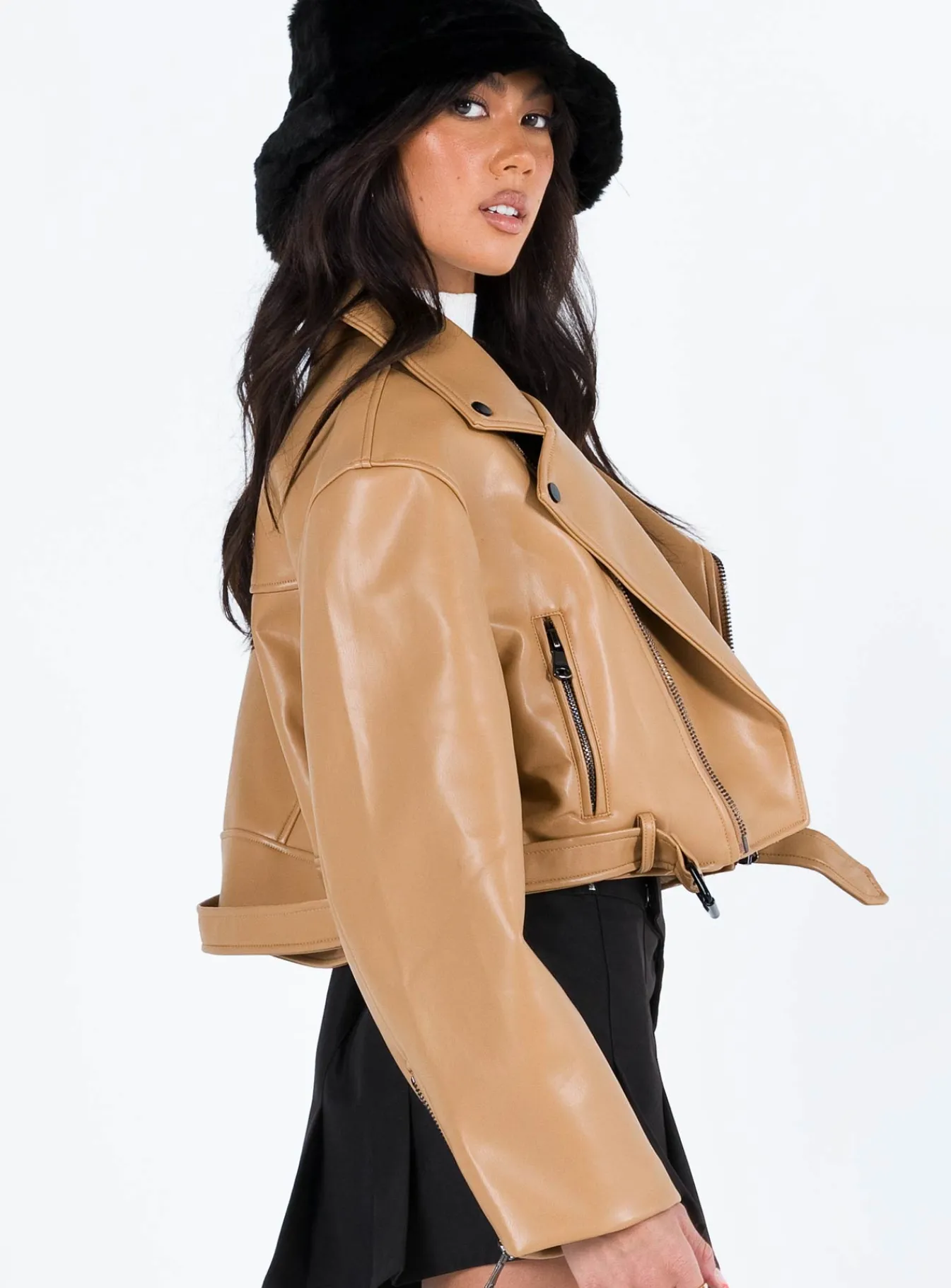 Princess Polly Staten Island Jacket Beige New