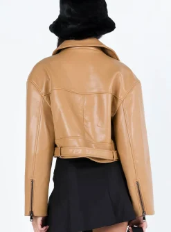 Princess Polly Staten Island Jacket Beige New