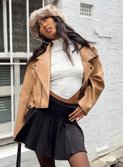Princess Polly Staten Island Jacket Beige New