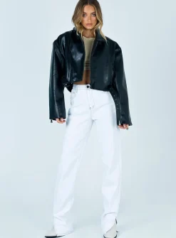 Princess Polly Staten Island Jacket Black Best