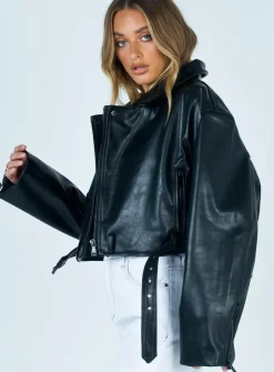 Princess Polly Staten Island Jacket Black Best