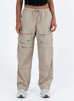 Princess Polly Stefanni Cargo Pants  Beige Clearance
