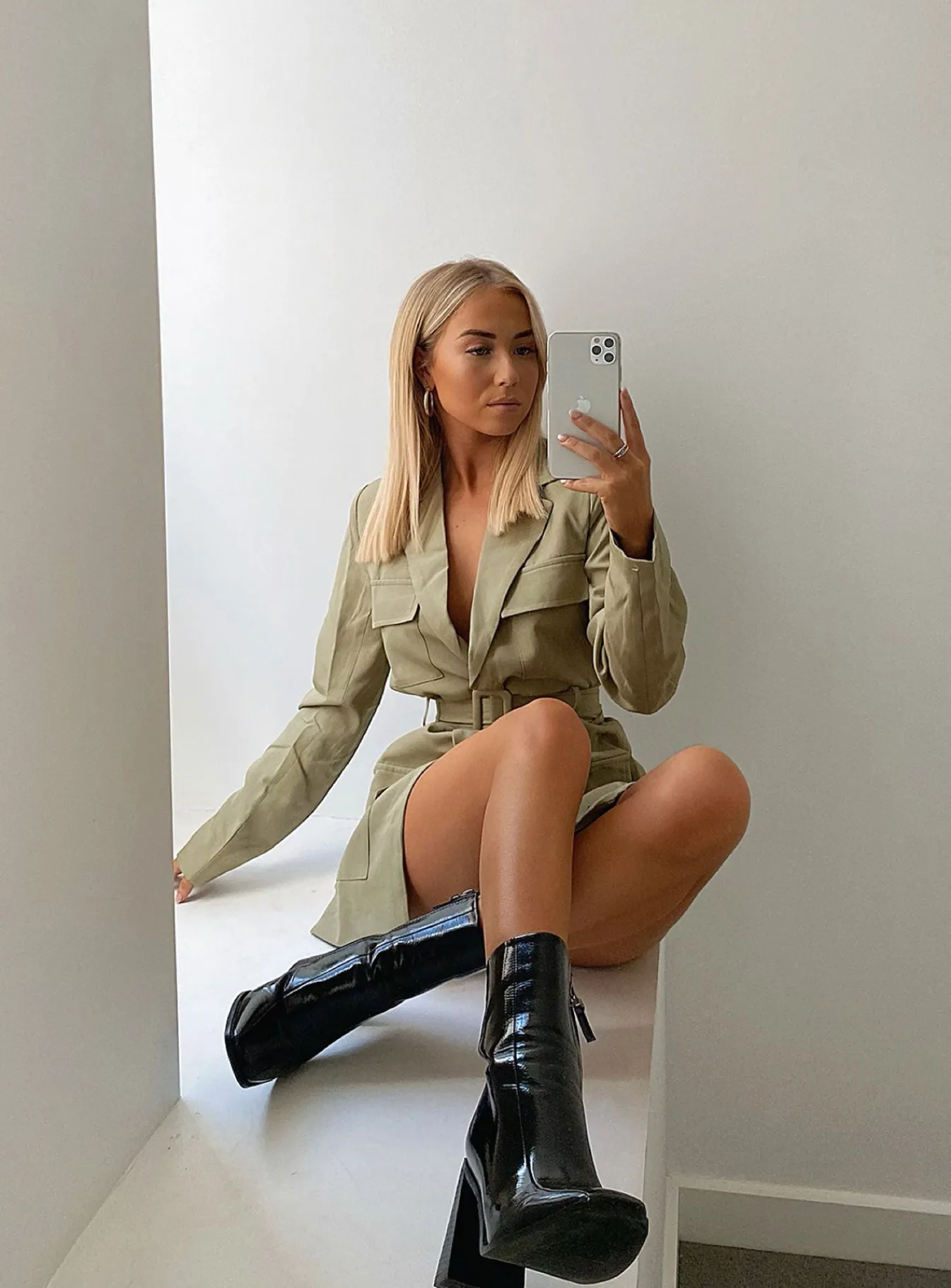 Princess Polly Steinway Mini Dress Green Sale
