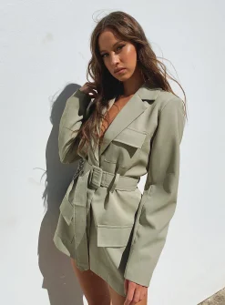 Princess Polly Steinway Mini Dress Green Sale