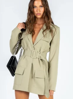 Princess Polly Steinway Mini Dress Green Sale